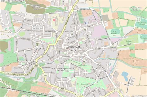 Eisleben, Lutherstadt Map .